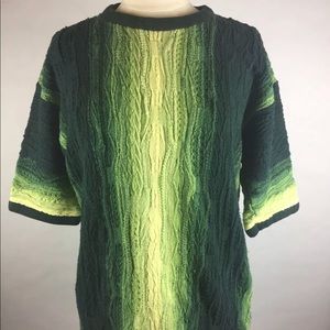 Green Textures Coogi Sweater